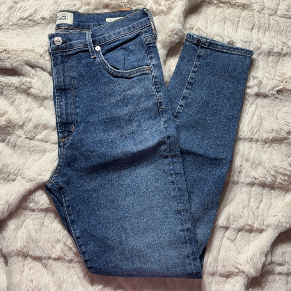 Citizens of Humanity Chrissy High Rise Skinny Jeans Size 31 Medium Wash